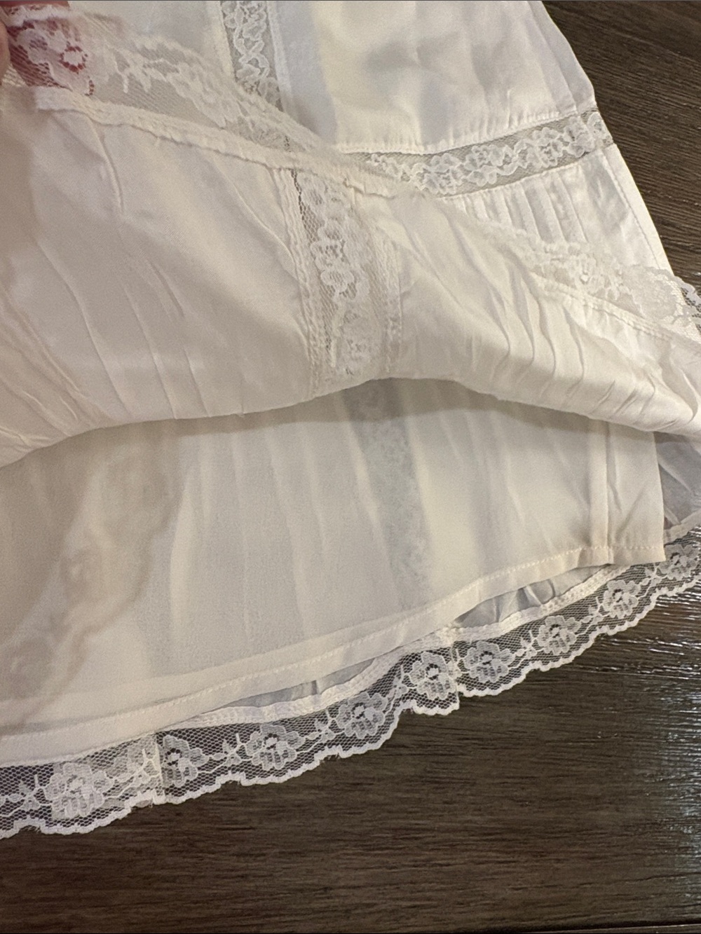 NWT [LoveShackFancy] Willia Silk Lace-Detailed Mini Skirt Women’s 0 - Picture 12 of 16